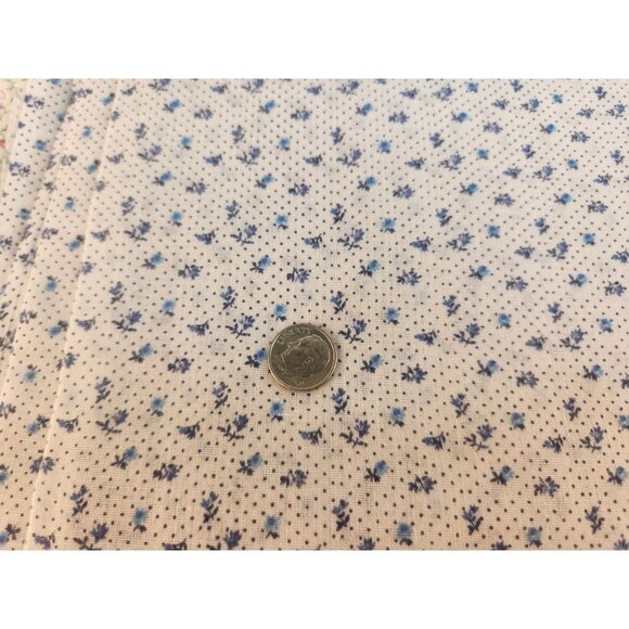 Vintage Calico Fabric Lot Various Floral Patterns Cotton Quilting Craft Material - Picture 6 of 9